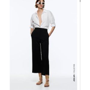 Zara CROPPED CULOTTES  sz large